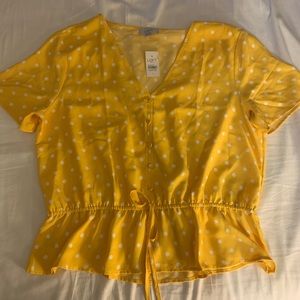 Yellow polka dot separates